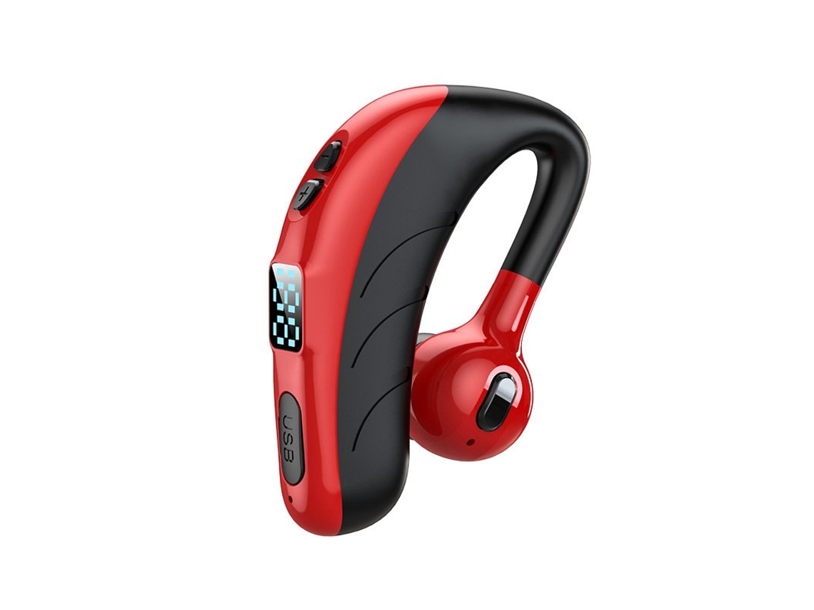 Kit Mãos-livres P13 Empresarial Sem Fio Led Display Digital Alta Fidelidade Subwoofer desportos Bluetooth Vermelho