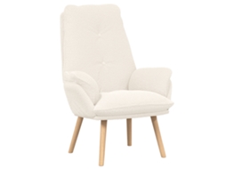 Conjunto 1 Poltrona Vidaxl Creme Poliéster (69 X 74 X 93 Cm)