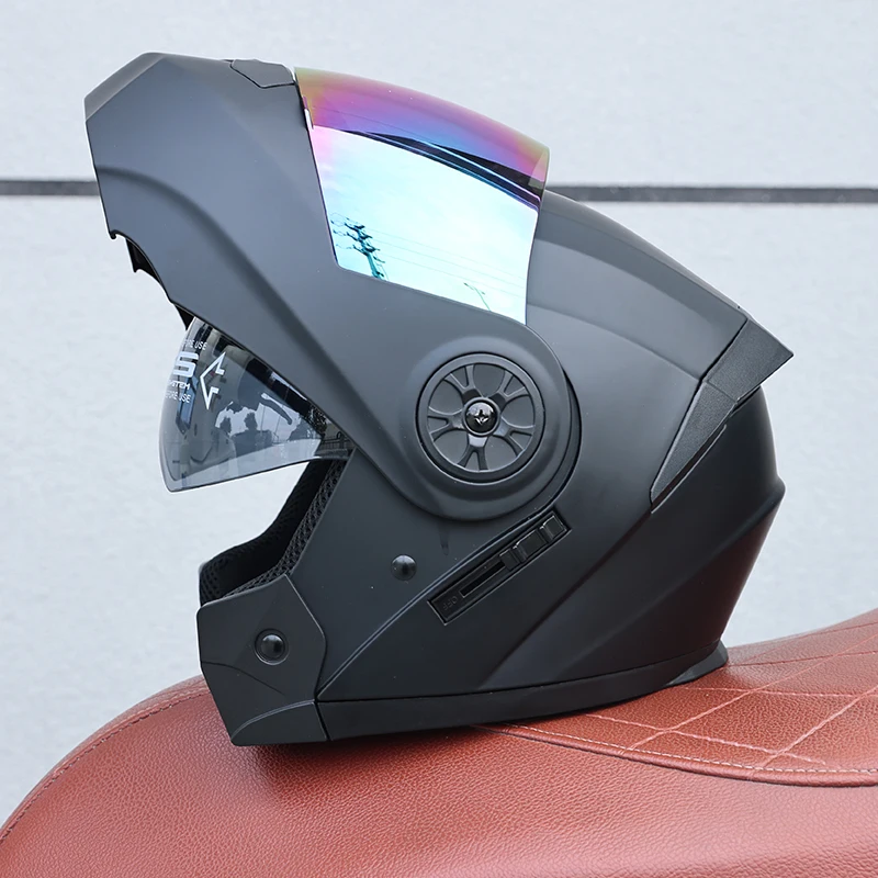 Capacete Modular Flip-up Com Certificação (l)dot, Unissex, Feito De Material Abs.
