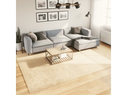 Vidaxl Tapete Pelo Curto Macio E Lavável Huarte 240x340 Cm Cor Creme
