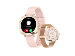 Smartwatch 119 Amoeled Com Monitor De Saúde Feminina Com Android Ios Rose Gold Bestvite Lc605