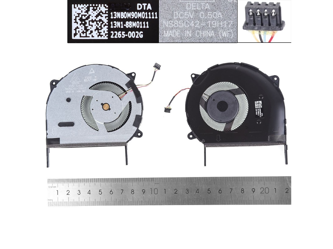 Ventilador para notebook Asus Vivobook F512 F512j A X512 X512j A X512fa