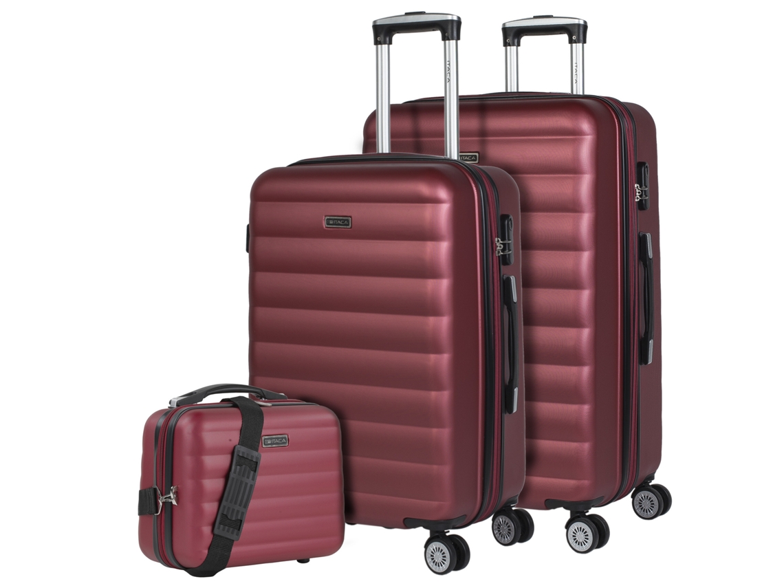 Conjunto de Malas ITACA Simoa Garnet Abs Hard Suitcase Set 49X75X30 Cm 105L