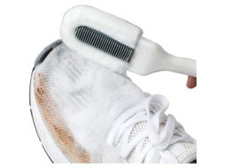 Escova de Limpeza Profissional Nova Line, para Sapatos, Cabo Longo, Multifuncional, Branco