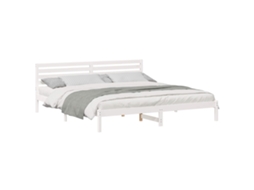Estrutura da Cama com Cabeceira Branco 200 X 220 Cm MAISON EXCLUSIVE