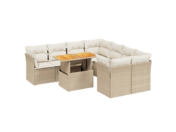 Garden Sofa Set, Garden Sofa Sets Vidaxl Bege Rattan / Vime (n/a)
