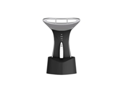Ferramenta Para Pescoço E Rosto Com Led De 5 Cores Para Cuidados Com A Pele Preto E Prata