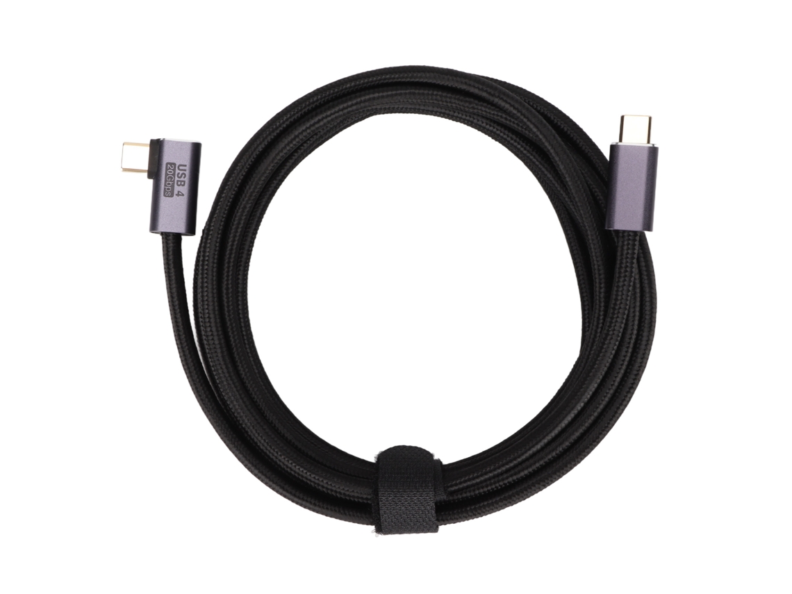 Cabo De Dados Type C Para Type C De Ângulo 90 Graus 100w Carregamento Rápido 300cm Resistente À Desgaste