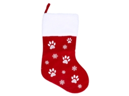 Saco de Natal Vermelho para Presentes com Decoração