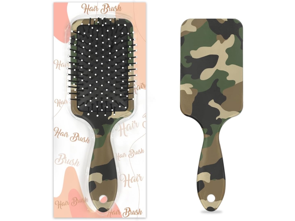 Escova Desembaraçadora Para Cabelos Molhados E Secos, Pentes Com Almofada De Ar Camuflados Para Mulheres, Homens