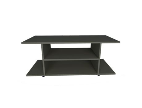 Mesa com Rodas HENOR Madeira (Preto - 120 x 40 x 52,5 cm)