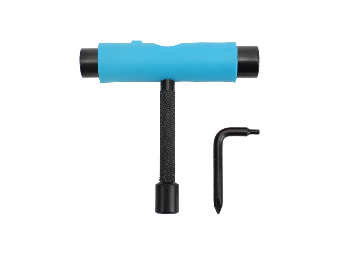 Chave De Manutenção Para Skate T E L Formas Com 3 Buracos Multifuncional Para Skateboards E Long Boards Azul