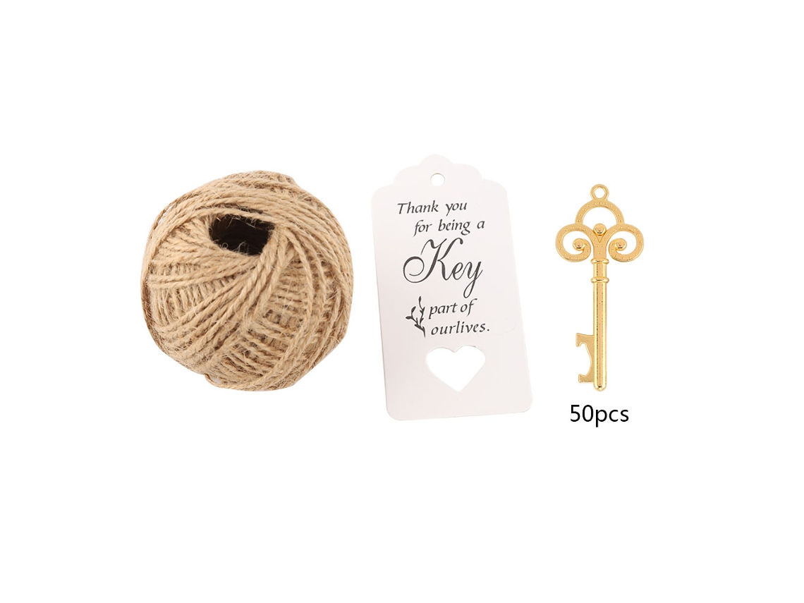 Abertor de Garrafas Chave Presente Casamento 50pcs