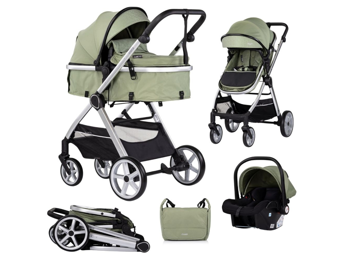Carrinho De Bebé 3 Em 1 Vista De Chipolino Até 22 Kg - Basil