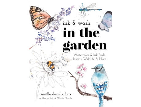 Livro Ink Wash in the Garden de Camilla Damsbo Brix (Inglês)