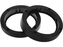 Adaptador De Alto-falante De Plástico Preto De 6,5 Polegadas, Pacote Com 2 Unidades.