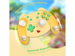 Controlador Sem Fio para Nintendo Switch Pro Controller para Switch / Swith Lite Cute Pc Game Controllers com Nfc / Alarm Clock / Turbo / YIZHOOD