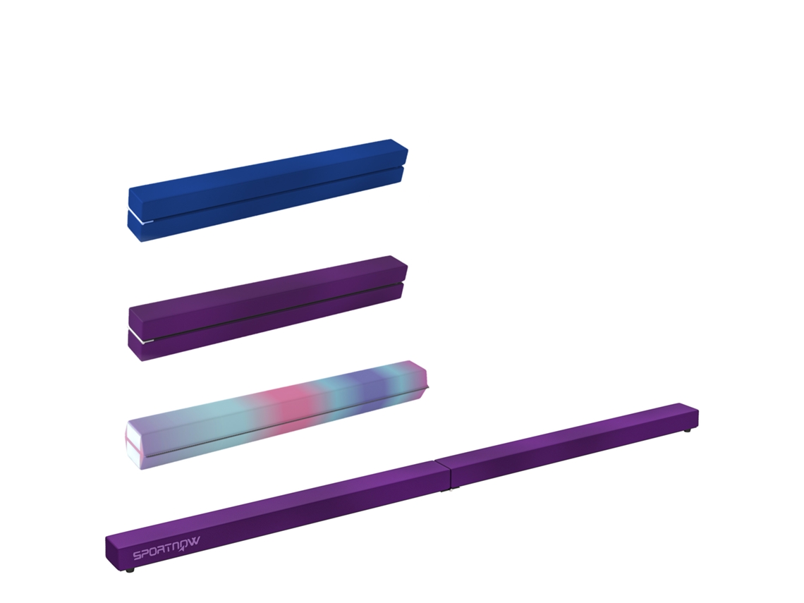 Barra De Ginástica Retrátil De 210 Cm Em Material Têxtil Veludo Roxo, Moderno, Elegante, Funcional, Resistente