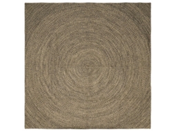 Conjunto 1 Tapetes Grandes Vidaxl Castanho Juta (200 X 200 Cm)