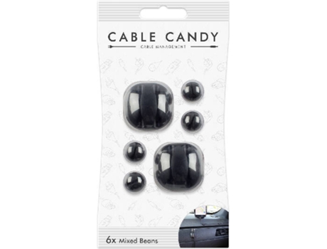 Organizador de Cabos CABLE CANDY (Preto)