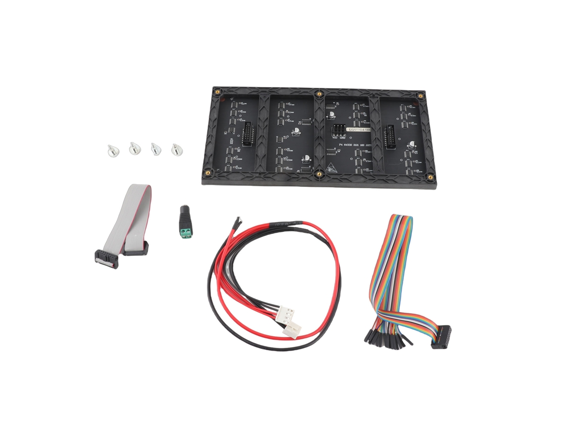 Painel de Led de Cor Full color Rgb EOOCOO (resolução 64×32, Distância Entre Pixels 4mm)