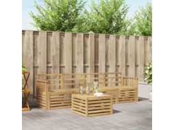 Vidaxl Conjunto De Sofás Para Exterior 5 Unid. Branco