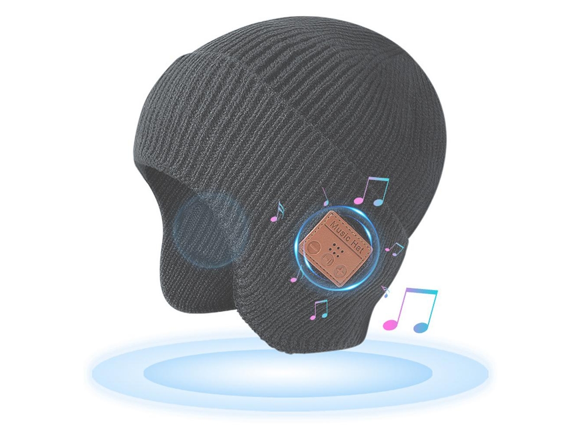 Rebe-gorro Bluetooth Unisex Invierno Gorro Com Orelhas Gorro Tecido Fones De Ouvido Sem Fio Microfone Alto-falantes Para Esqui Caminhada
