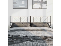 Vidaxl Cabeceira De Substituição 193 Cm Metal Preto