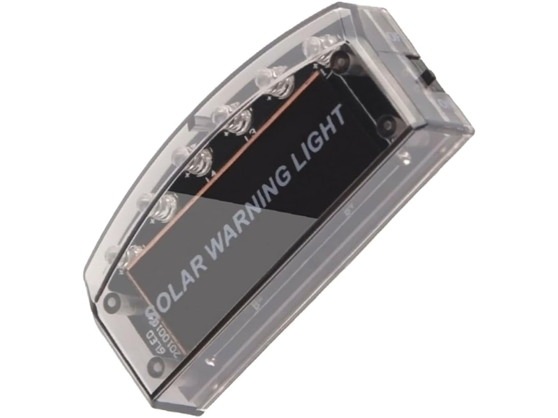 Luz Solar Para Carro Vaguelly Com 6 Leds De Cor Aleatória, Luz De Segurança Antifurto, Luz De Advertência Azul, Suporte