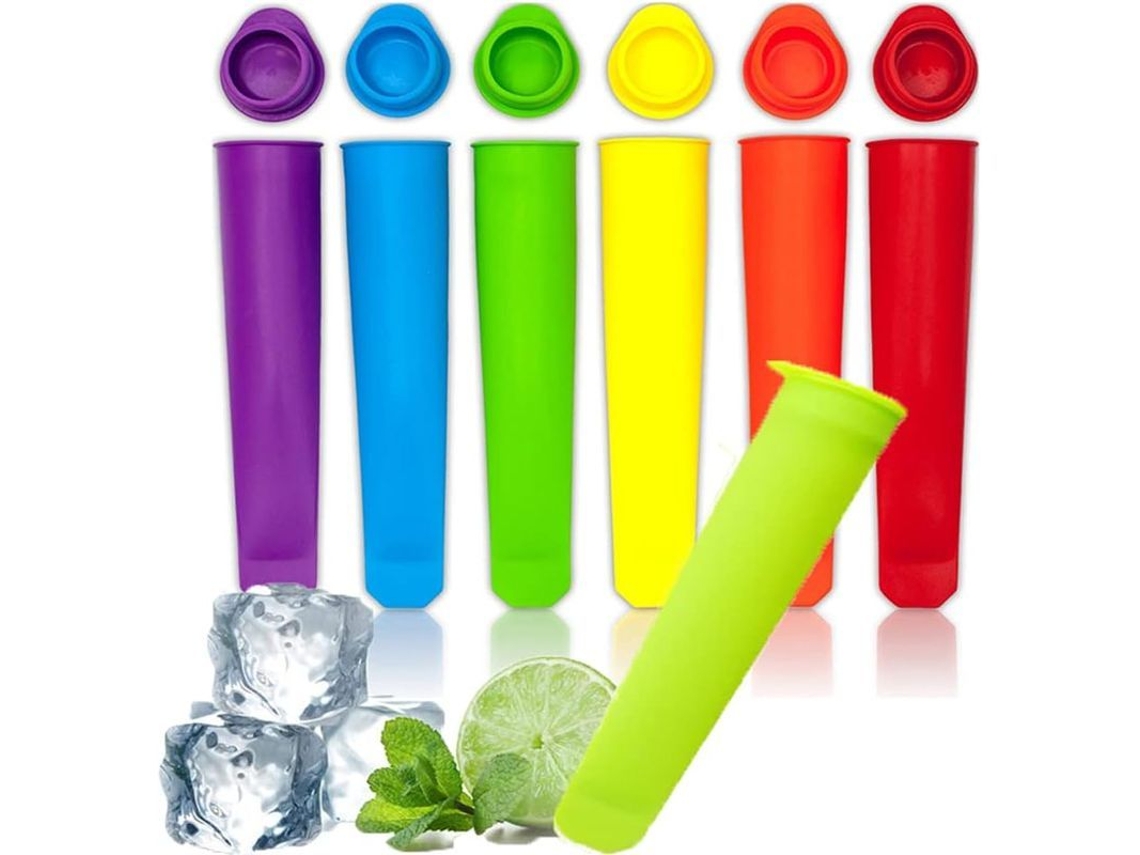 2026 moldes de Paletas Linjou, 6 Piezas de Silicona para Helados Pop Ice Cream