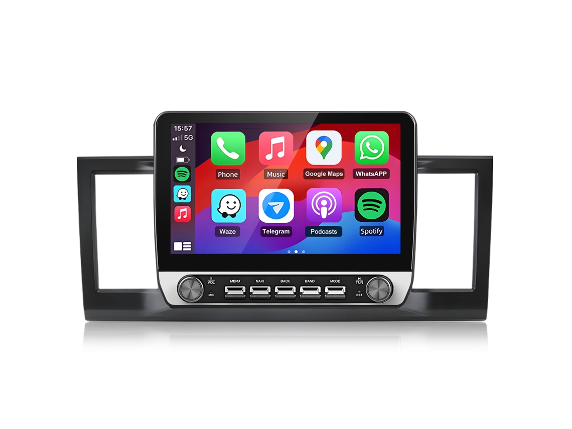 Rádio automóvel PRIME KANG, VW Transporter T6, Android 15, 2GB+64GB, plug and play, Carplay/auto, sem fio