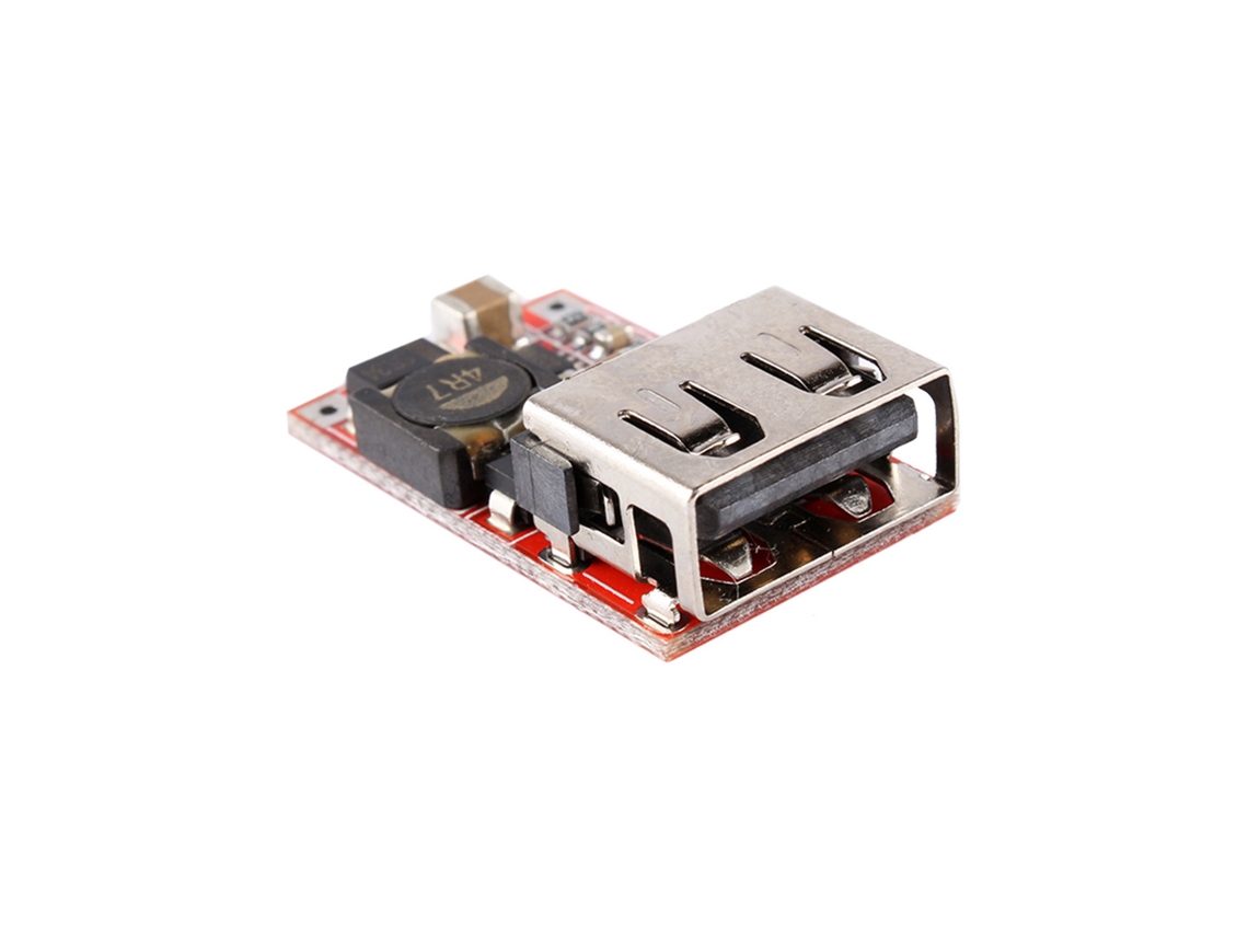 Conversor USB DC 5V 3A Módulo Redutor Não Isolado com Indicador para Carregar Celulares