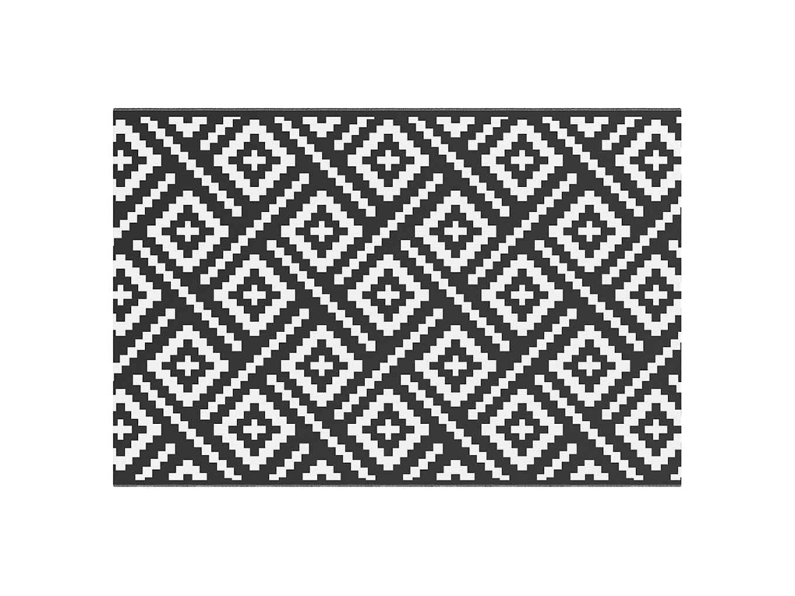 Outdoor Carpet, Outdoor Carpets Vidaxl Preto Polipropileno (120 X 180 Cm)