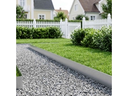 Vidaxl Acabamento Para Gramado 5 M X 15 Cm Aço Galvanizado Prateado
