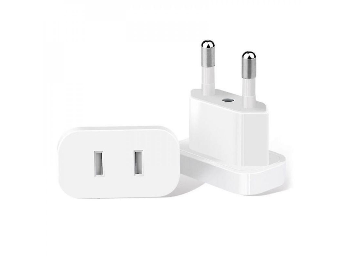 2026 adaptador de Viagem Carregador Tomada Us para Plugue Eu 4mm Socket Conversor de Energia