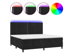 Box Spring Bed, Box Spring Beds Vidaxl Preto Veludo (200 X 200 Cm)
