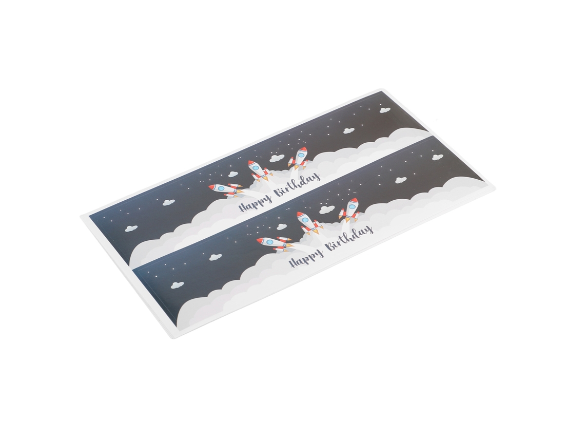 70 Adesivos Para Garrafas De Água Com Tema Espacial Material Papel Impermeável Etiquetas Personalizadas Para Festa De Aniversário