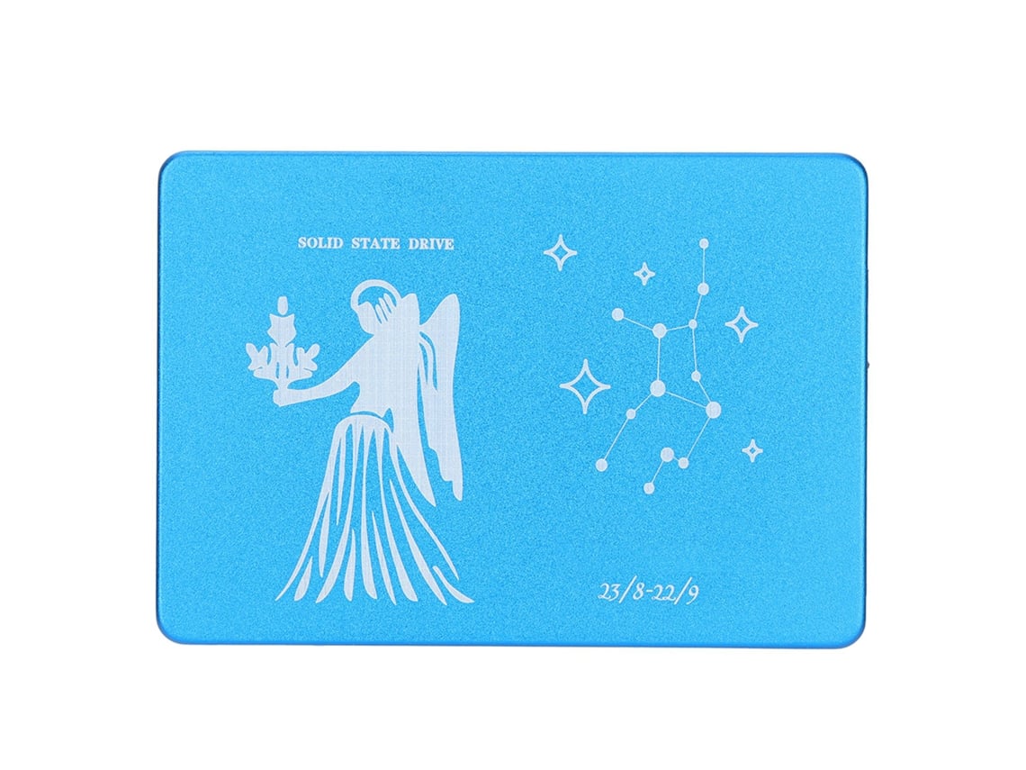 Unidade de Estado Sólido Portátil HSTHE Sea 2.5 polegadas, Metal, Azul, 8GB, para PC