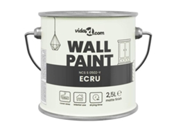 Conjunto 1 Tinta De Parede Vidaxl Bege (2,5 L)