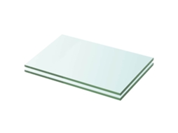 Vidaxl Prateleiras 2 Pcs 20x25 Cm Vidro Transparente