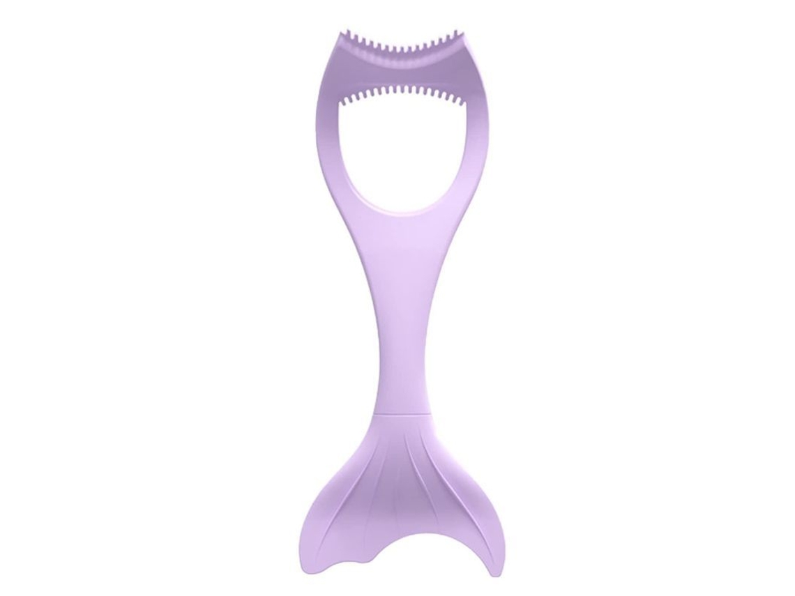 Protetor de Cílios para Máscara de Cílios, Ferramenta de Aplicação Silicone Reutilizável com Pente Curvo e Design Sereia