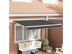 Vidaxl Tecido De Substituição Para Toldo Antracite 2,5 X 2 M Poliéster