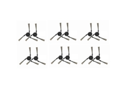 Kit Com 12 Escovas Laterais Para Dreame X50 Ultra / X50 Master / X50 Ultra - Acessórios Completos Para Reposição De Escovas Laterais_ptg