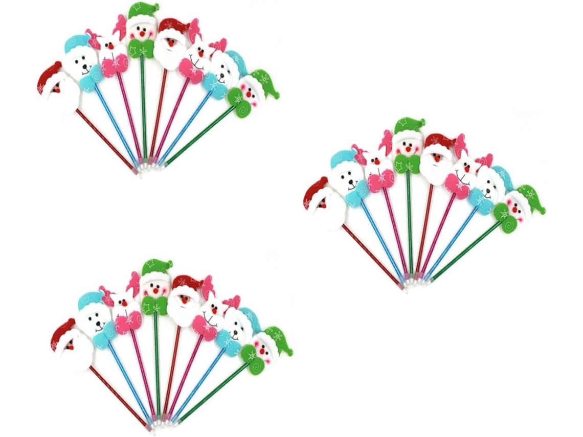 Conjunto De 36 Canetas Esferográficas Sewacc Com Tema Natalino,