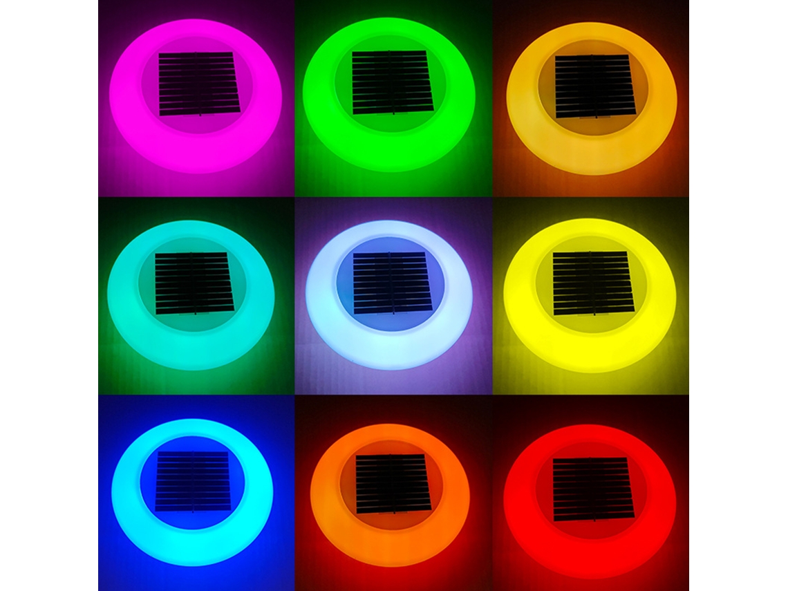 Luz decorativa solar para jardim com controle remoto, iluminação paisagística externa Ip65 | S/MARCA