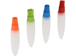 Conjunto De 4 Pincéis Multifuncionais De Silicone Com Ponta Fina