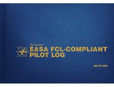 Livro the standard easa fcl-compliant pilot log de aviation supplies & academics (inglês)