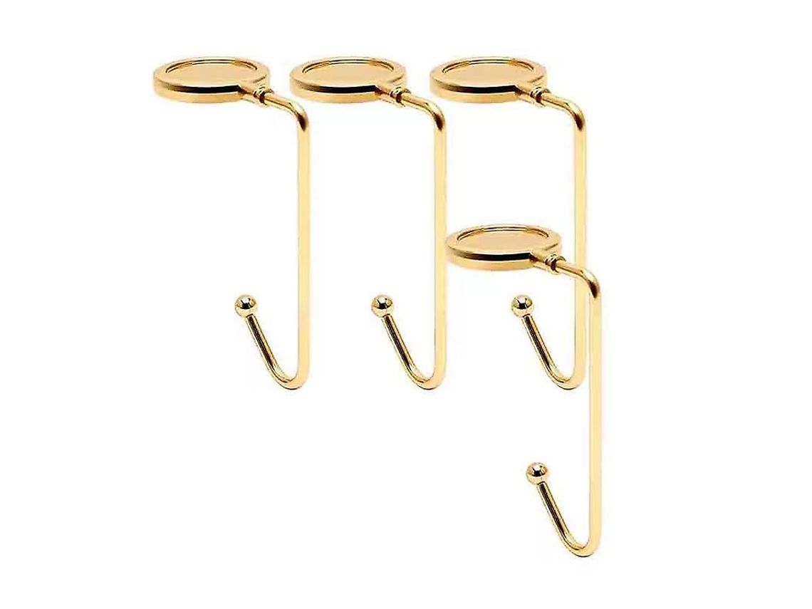 Ganchos Para Meias De Lareira De Natal, Suportes De Meias De Segurança Antiderrapantes Para Decorações De Festa De Natal Olysi Shop (pacote Com 4)