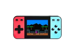 Consola Portátil HEXINYIGJLY Retro 600 Jogos, 3'' ecrã, recarregável, portátil, crianças e adultos, azul