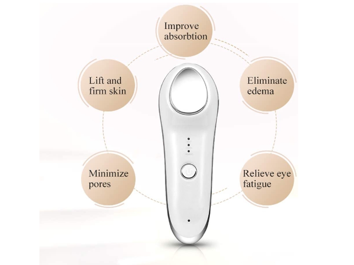 Massagem Facial Sonic Anti Rugas Cuidados Com A Pele Massageador Facial Antienvelhecimento Quente E Frio Com Vibração Dispositivo De Beleza Yunzii